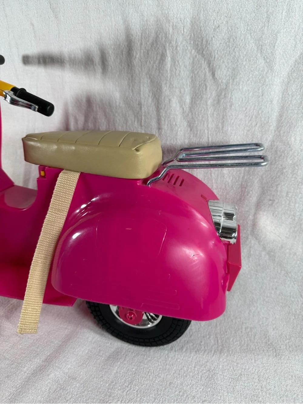 Our Generation Battat 18” Doll Pink and Yellow Motorcycle